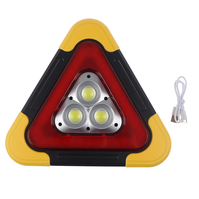 

Car Reflective Triangle Tripod Emergency Warning Sign Vehicle Stop Night Road Safety Tripod Accessories light