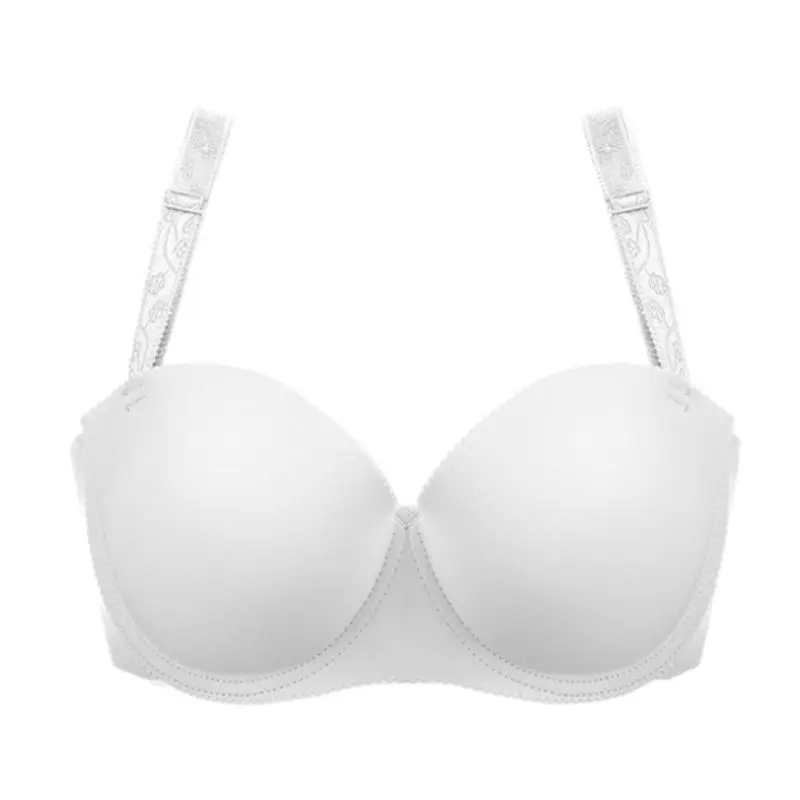 Женский бесшовный бюстгальтер большого размера модный однотонного цвета