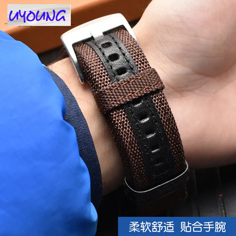 

Nylon canvas casual watch strap Applicable for A-pple iwatch1/2/3/4 42mm correas apple watch serie 4 38mm 40mm 44mm watch band