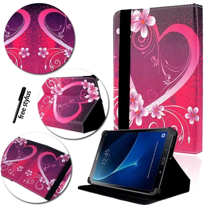 KK& LL для samsung Galaxy Tab 2 P5100/Tab 3 P5200 GT-P5210/Tab 4 SM-T535 T533 T536 10,"-кожаный чехол-книжка для планшета - Цвет: Love Heart