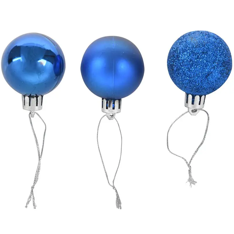 LIXF 24PC Christmas Popular Xmas Tree Decoration Ball Stylish (blue) | Дом и сад