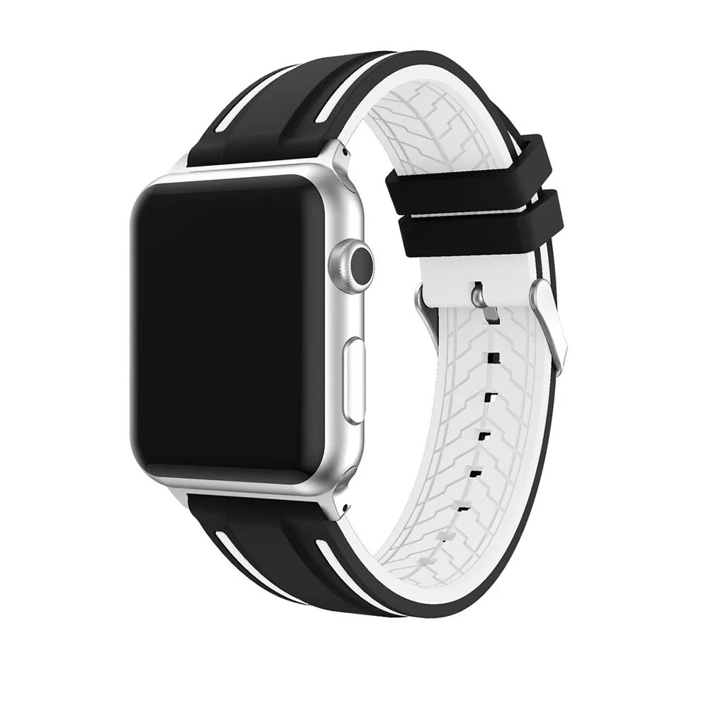 Ремешок силиконовый для Apple Watch Band 42 мм 38 40 44 мм|Ремешки часов| |