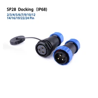 sp28 ip68 docking cable waterproof connector 23456791012141619222426 pin electric aviationdocking plug socket