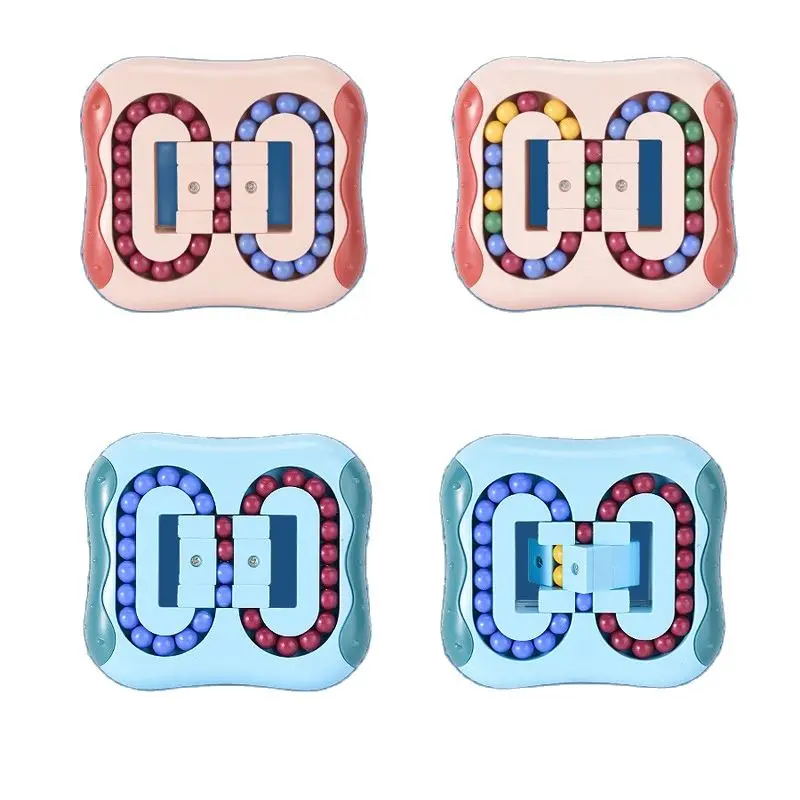 

10cm Spinning Magic Bean Fingertip Decompression Fidget Toys Puzzle Stress Relief Toy Parent Child Games Adult Gift for Kids