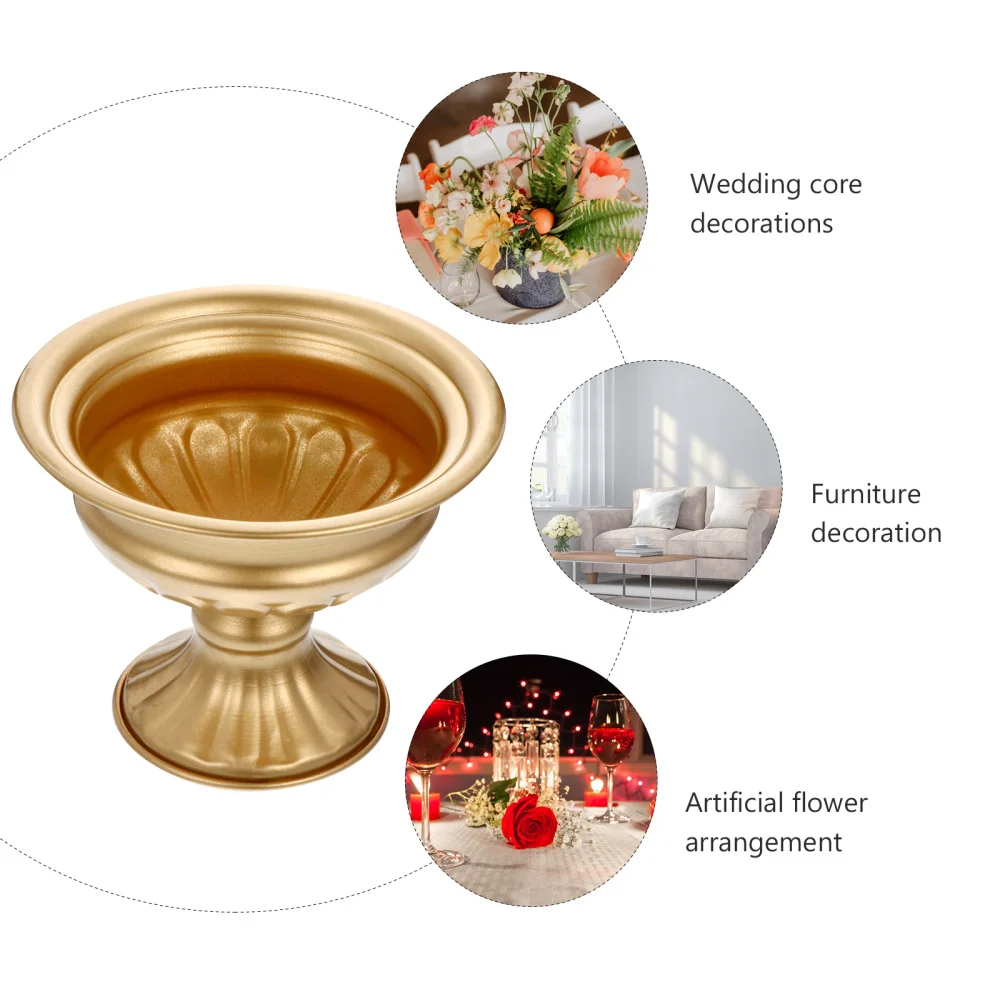 

2Pcs Beautiful Desktop Decoration Iron Flower Vase Delicate Vase for Home