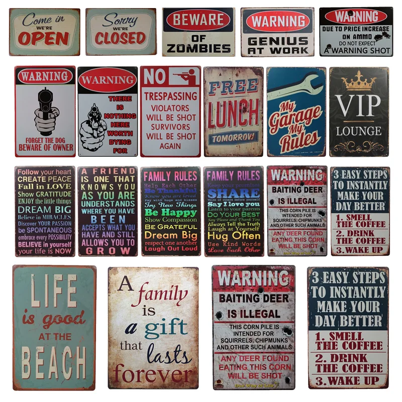 

Остерегайтесь зомби предупреждающий слоган опасности металлический постер Настенный декор для бара дома паба ресторана