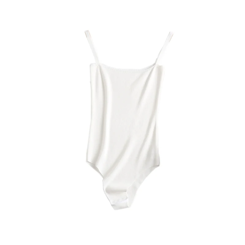 

2021 new women knitting sexy bodysuit sleeveless bodycon body suit summer fashion streetwear outfits body