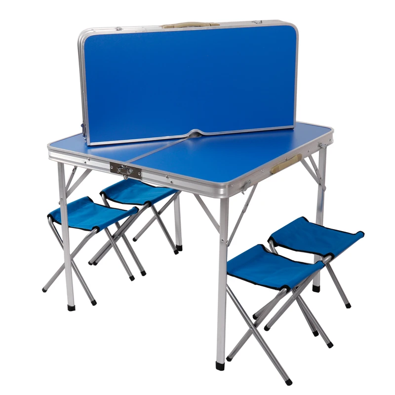 

Outdoor Table and Chairs Aluminum Alloy Portable Folding Car-mounted Camping Barbecue Propaganda Tables Mesa Plegable