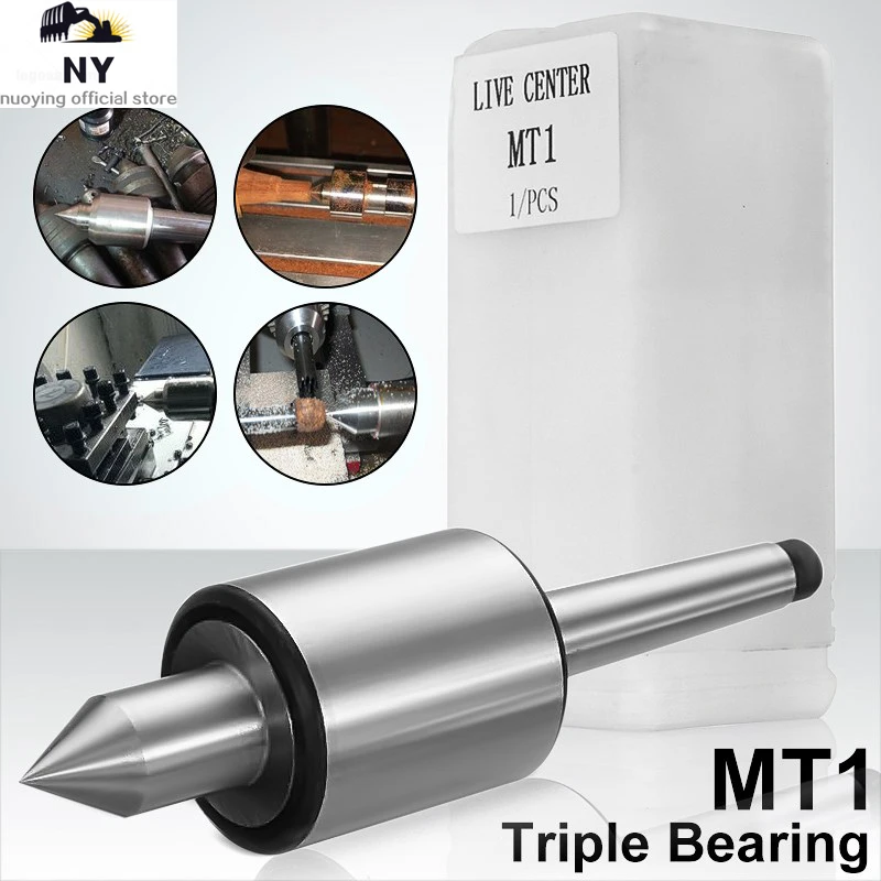 

1pc Precision MT3 Lathe Live Center Morse Taper Bearing Long Nose Turning Tool 0.000197