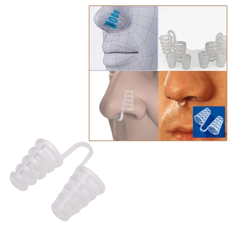 

Anti Snoring Breathe Easy Sleep Aid Nasal Dilators Device No Strips Nose Clips Soft New