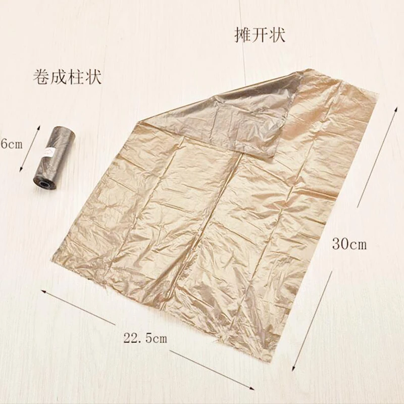 10 рулонов печать лапы мешок корма для собак 15 пакетов/рулон большие