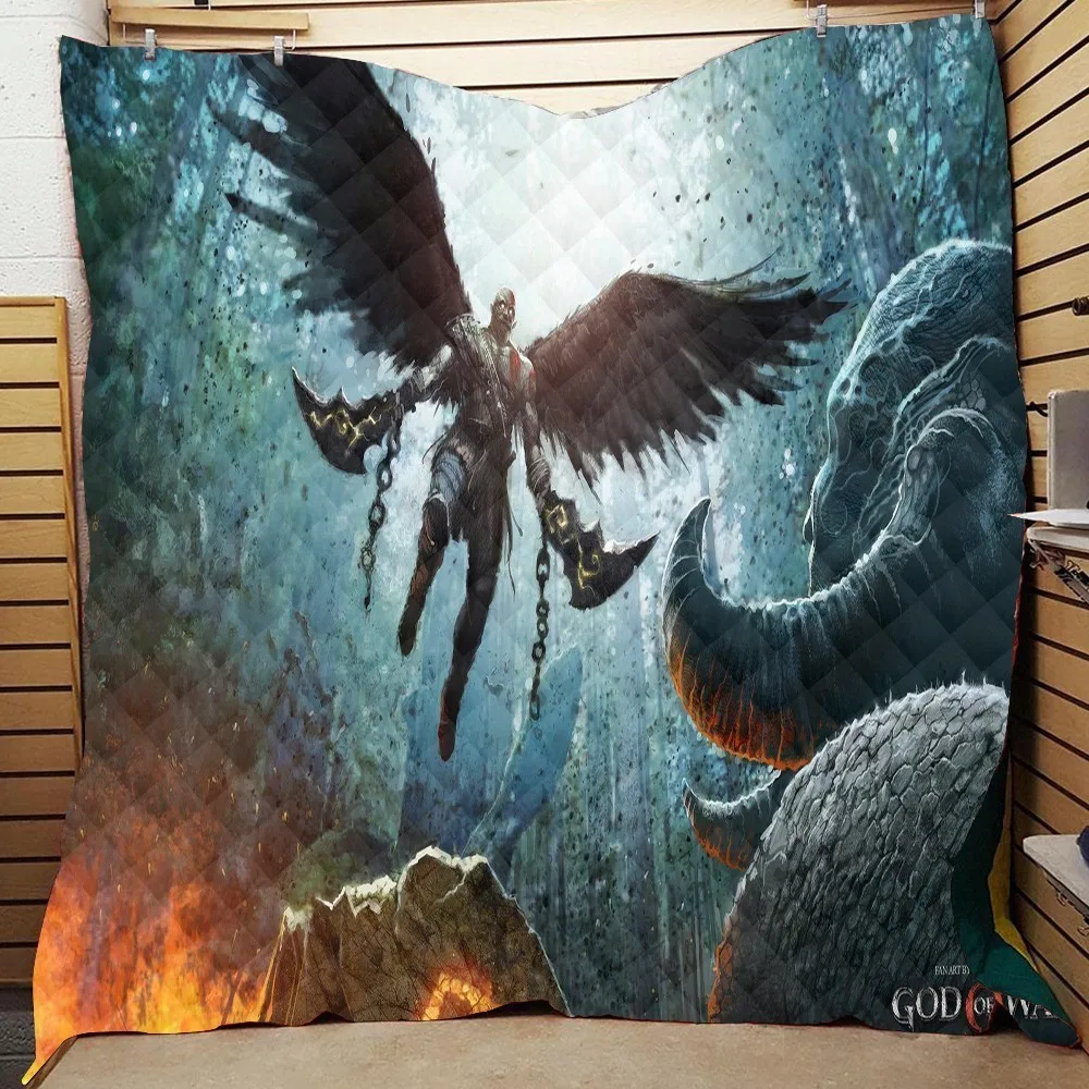 Домашнее покрывало с 3D принтом бога войны одеяло королевского размера Детские и