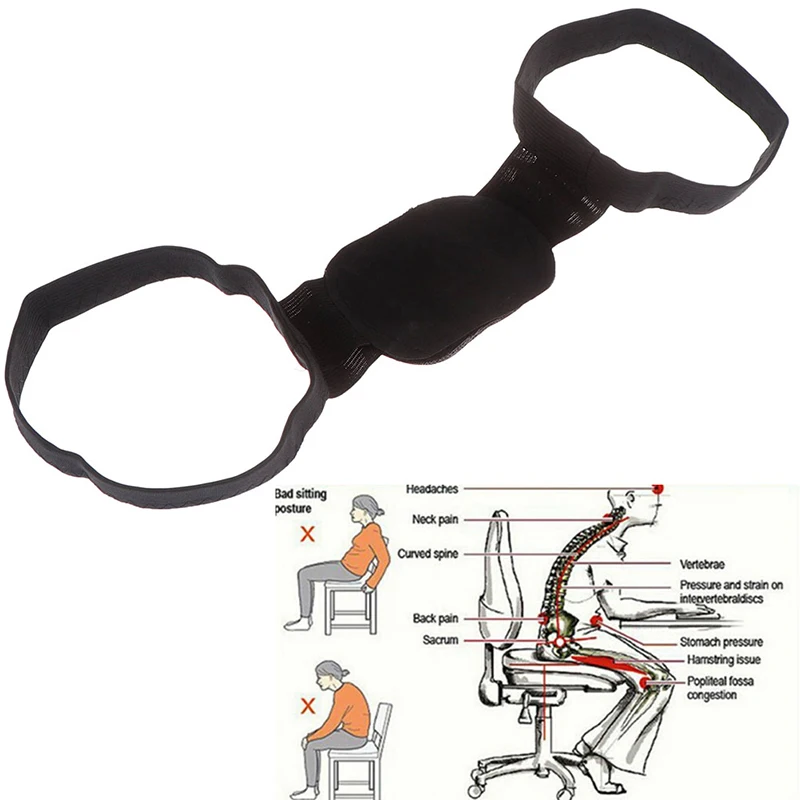 Hot Adjustable Back Care Posture Corrector Clavicle Brace Shoulder Support Strap Unisex Improve Sit Walk Prevent Slouching 1pc |