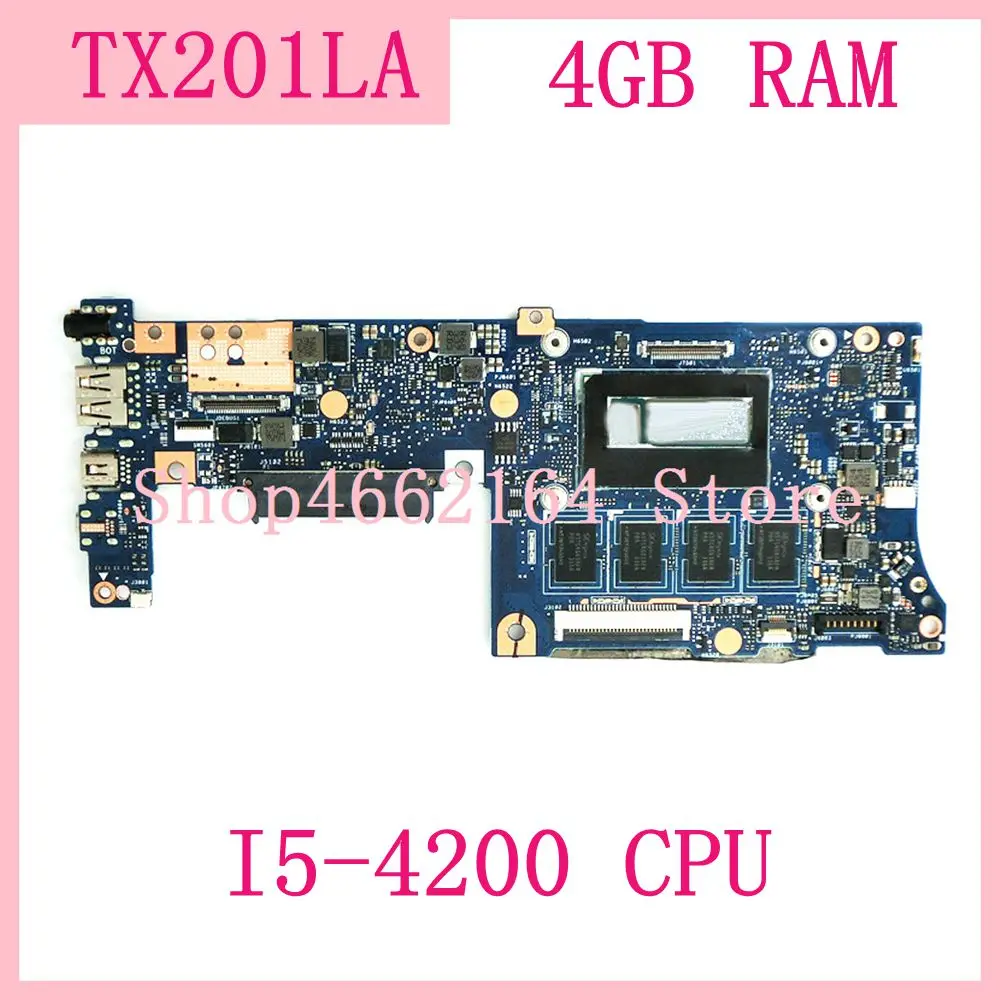 

TX201LA MB._ 4G/I5-4200 CPU/AS TX201LA Материнская плата ASUS TX201 TX201L TX201LA материнская плата для ноутбука 100% протестирована ОК
