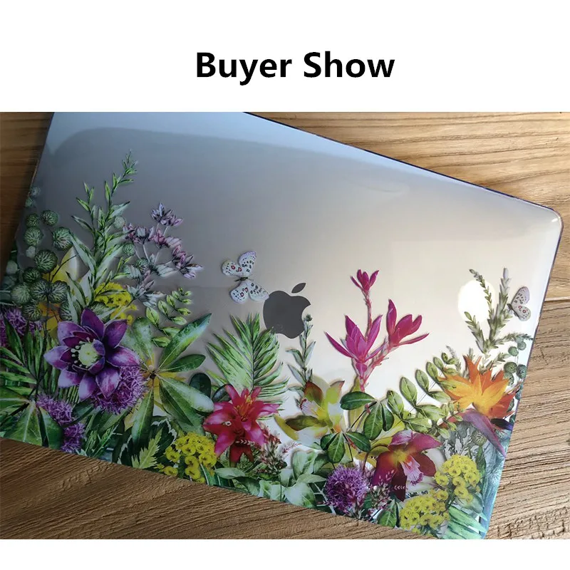 MTT чехол с цветами и кристаллами для Macbook Air Pro retina 11, 12, 13, 15, твердый цветочный чехол для mac book Pro 13,3 дюймов, сумка для ноутбука