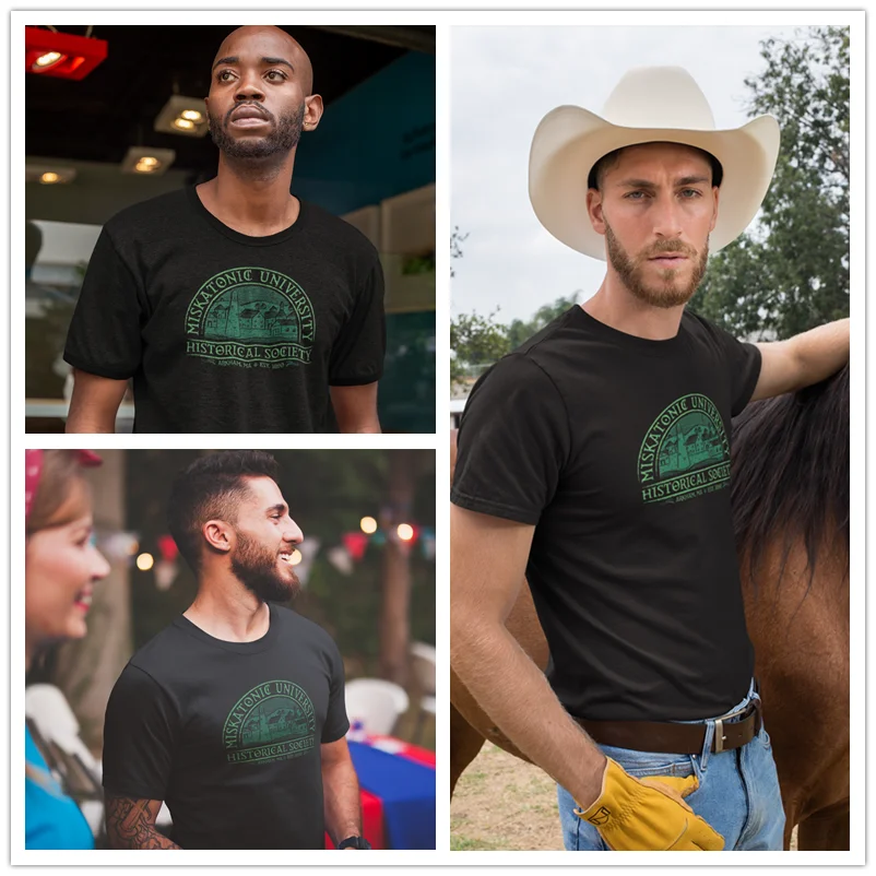 Футболка из хлопка с принтом ужасы