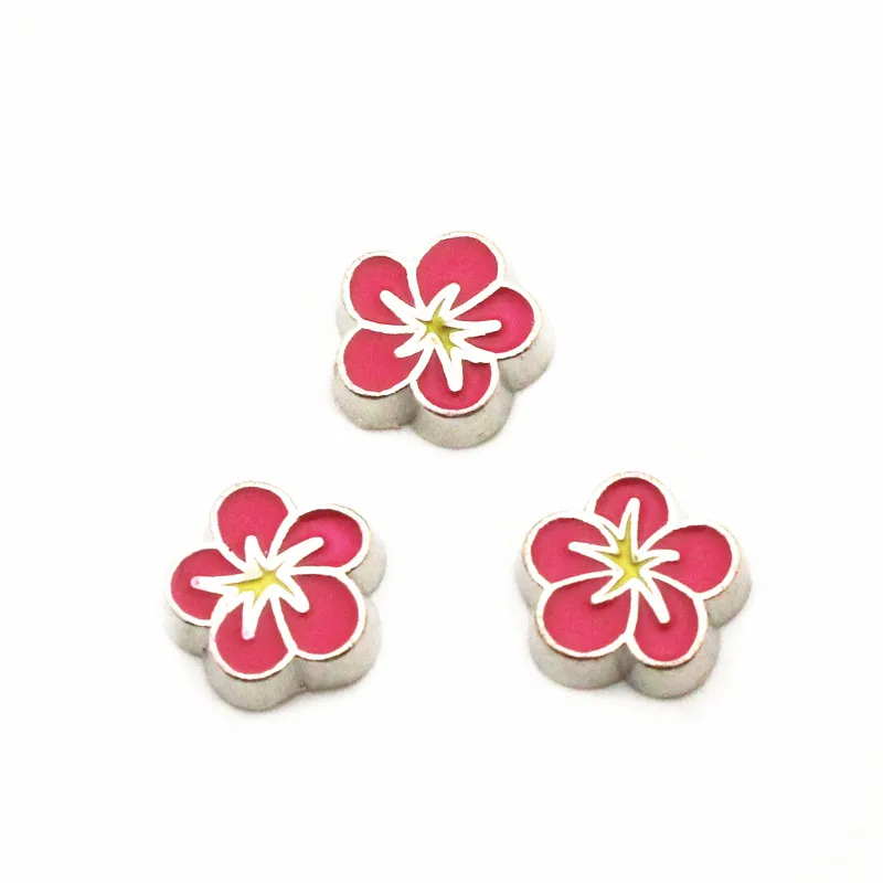 

10 шт./лот амулеты Сакура цветы плавающие амулеты для плавающей памяти амулеты медальоны DIY ювелирные изделия