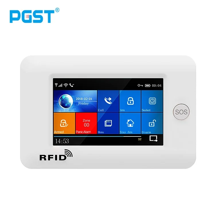 PGST 3g IOS Android wifi беспроводной дом домашние охранные сигнализации система управления приложением комплект с Alexa Fuction охранная сигнализация для дома - Цвет: Just 3G panel