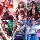 5D Сделай Сам Кристальный мозаичный 'Demon Slayer' алмазов картина обувь для косплея; Аниме крест Stitch Art Стразы домашний декор для сборки своими руками подарки