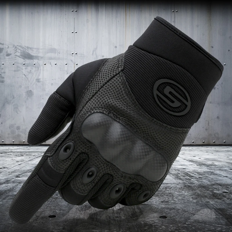 저렴한 야외 스포츠 전술 양모 남자의 전체 손가락 작업 장갑 사냥 오토바이 사이클링 등반 슈팅 훈련