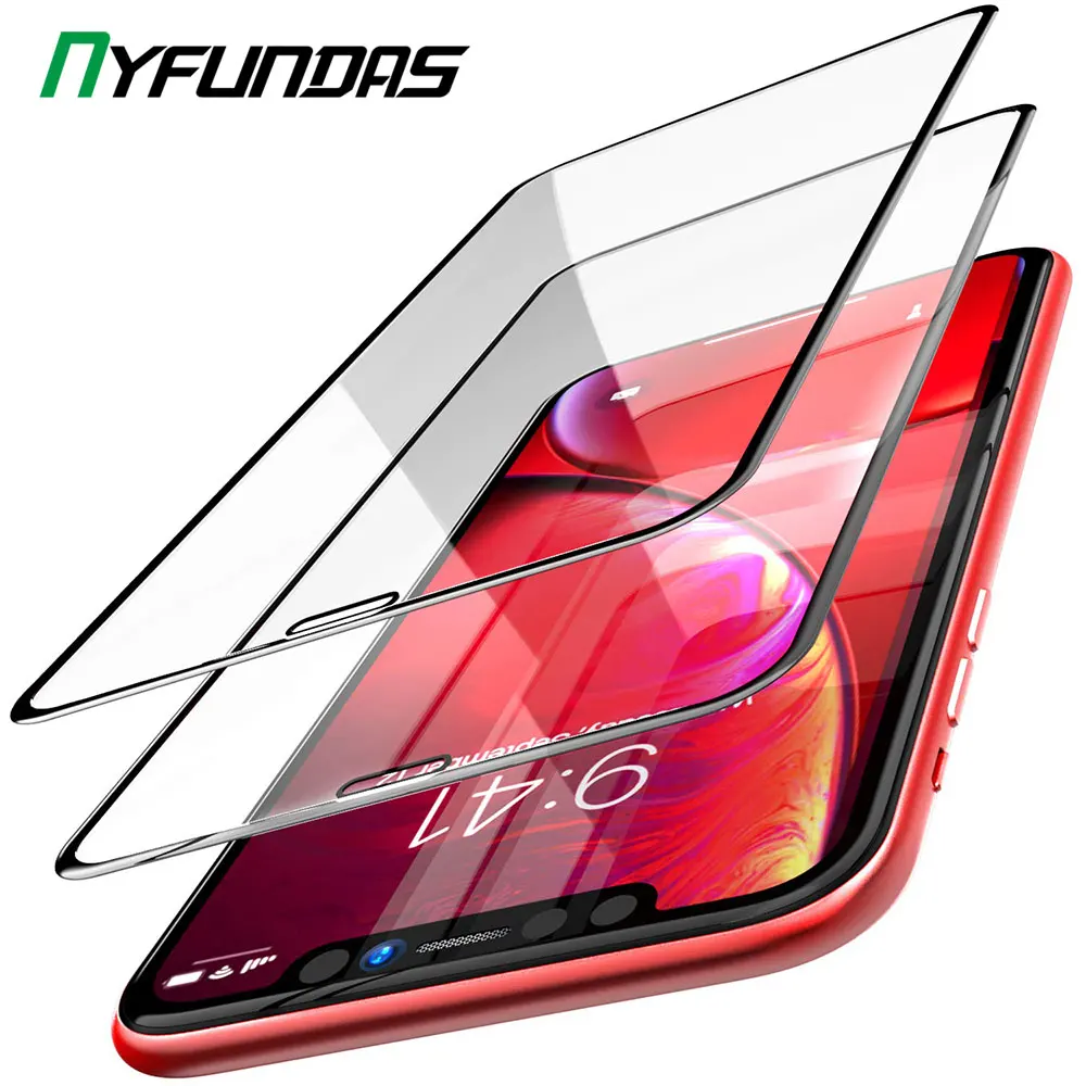 Защитное закаленное стекло 3D для Apple iPhone XR X XS 11 Pro Max 12 Mini 8 Plus 7 6|Защитные стёкла и