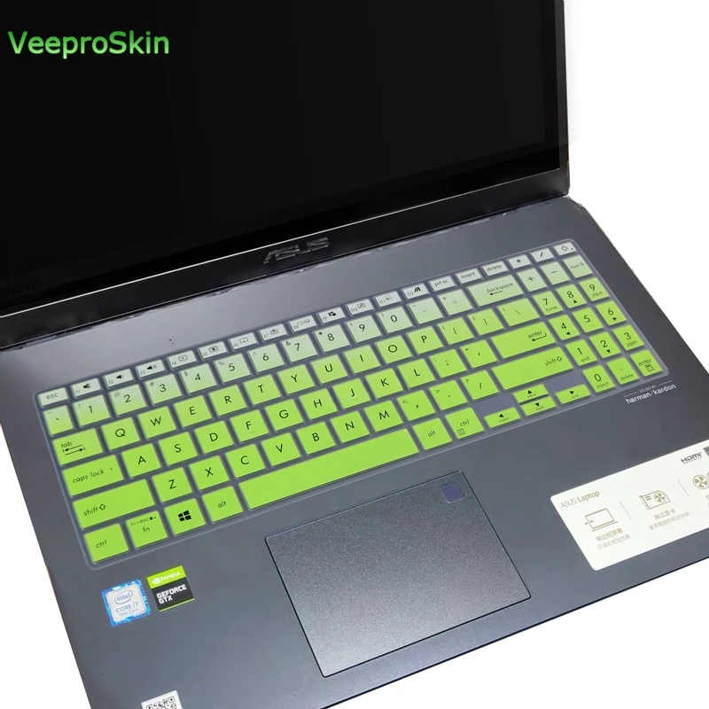 fdegreen Защитный чехол для клавиатуры ноутбука ASUS VivoBook S15 S531 S531FL S531F S 531 F FL S532 VX60 S532FL S532F - Цвет: fdegreen