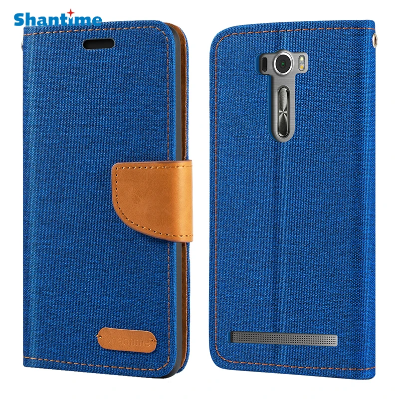 

Oxford Leather Wallet Case For Asus Zenfone 2 Laser ZE601KL With Soft TPU Back Cover Magnet Flip Case For Asus ZE601KL