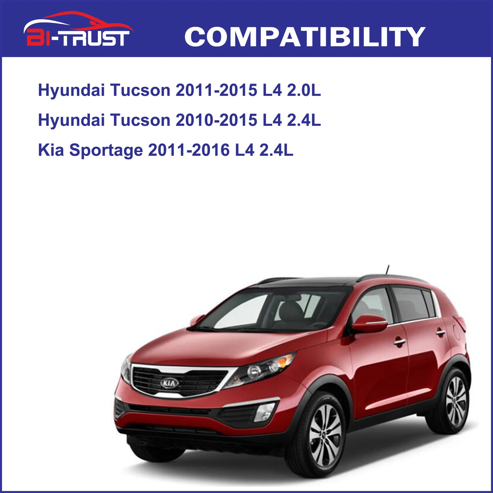 Bi-Trust воздушный фильтр для двигателя и салона 11-16 Kia Sportage/10-15 Hyundai Tucson/2013 Forte Koup |