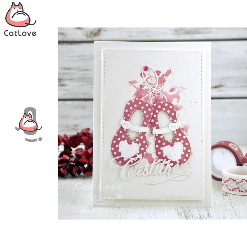 Детская обувь с металлическими вырубными штампами трафарет для скрапбукинга