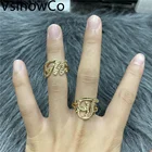 Новинка, кольцо с именем на заказ VishowCo, модное кольцо в стиле хип-хоп из нержавеющей стали, индивидуальное Оригинальное кольцо с надписью для женщин, подарки