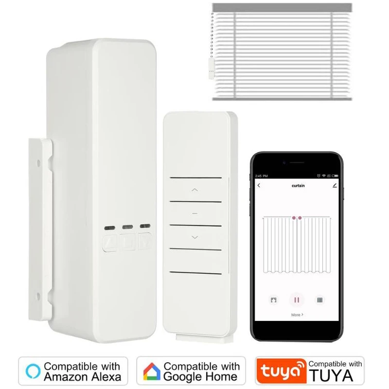 Умный двигатель для занавесок Tuya с Wi-Fi управление Alexa/Google роликовые занавески