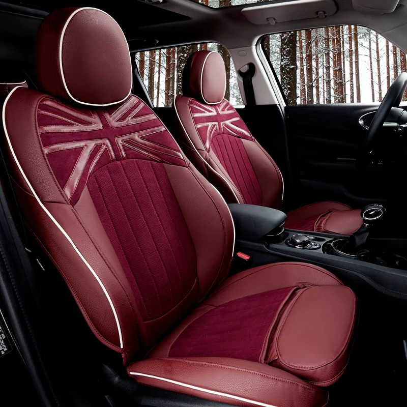Кожаные чехлы для автомобильных сидений полный комплект украшение интерьера