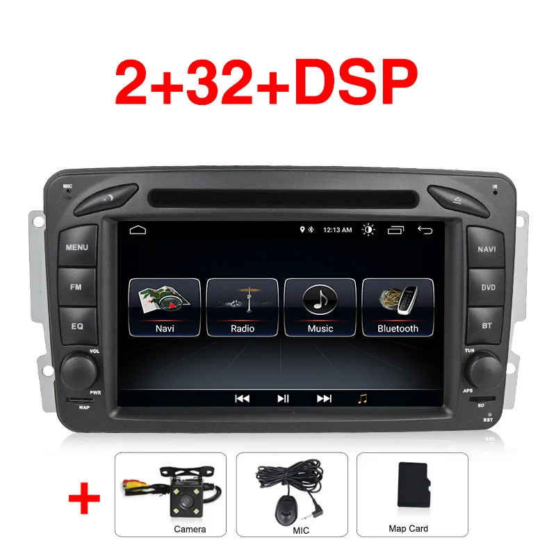 Car dvd camera Android 8,0 автомобильный dvd-плеер радио аудио gps Navi для Mercedes Benz W209 W203 W168 ML W163 W463 Viano W639 Vito RDS - Цвет: Car dvd camera