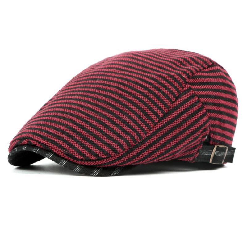 

Cotton Beret Cap Black Spring Autumn Hat for Men Women Adjustable Ivy Newsboy Flat Cap High Quality Solid Knitted Hat Berets