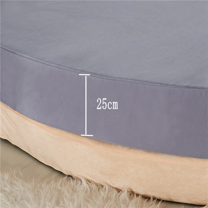 Наволочка на кровать в европейском стиле с круглым подолом однотонное покрывало