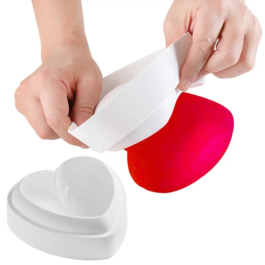 Новая декоративная силиконовая 3D форма в форме сердца для торта помадки конфет