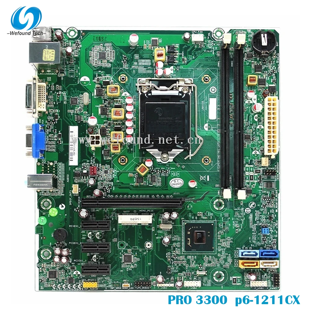 

100% Working Desktop Motherboard for HP PRO 3300 p6-1211CX 642201-001 696234-001 687577-001System Board Fully Tested