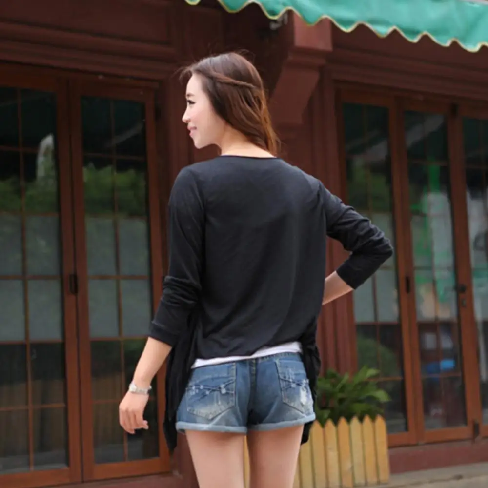 Вязанная женская летняя Защита от солнца на пляже кардиган пальто сплошной цвет