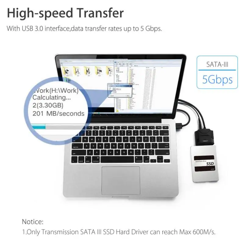 Кабель SATA 3 адаптер Sata к USB кабель 5 для 2 дюймового жесткого диска внешнего SSD HDD 22