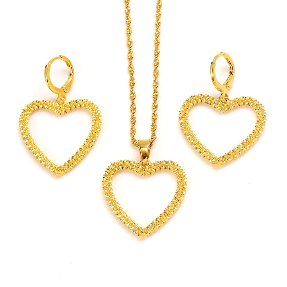 

Heart pendant Necklaces and Earrings for Women Fashion Jewelry Australia New Zealand Party Gifts