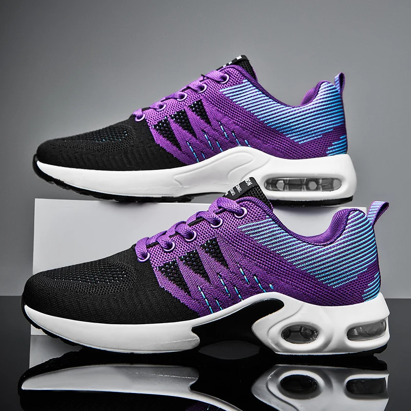 Cheap Women Running Shoes Cushioning Outdoor Walking Sneakers Mesh Breathable Lady Tenis Classic Hot Black Sport Big 42 | Спорт и