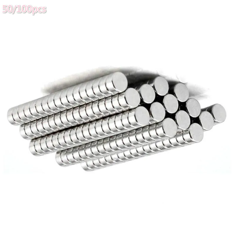 

50/100 шт., неодимовые магниты NdFeB круглой формы