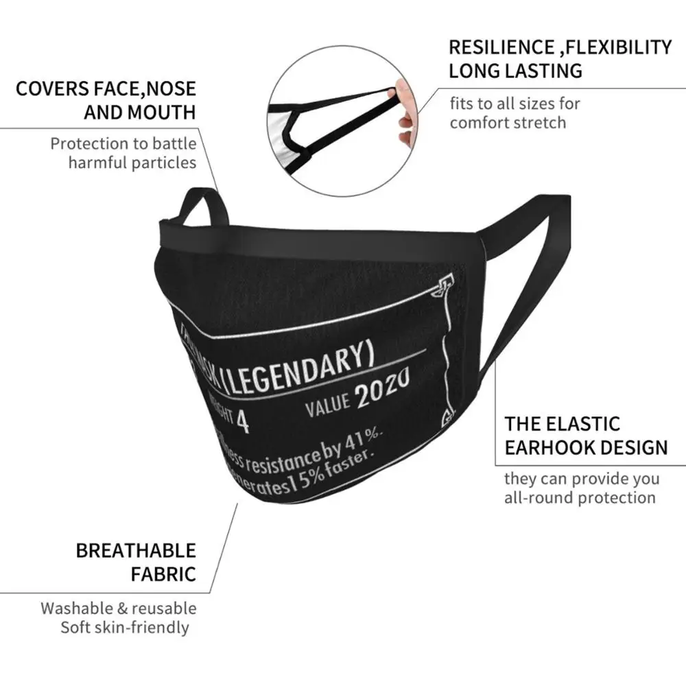 Smu Легендарная маска для лица взрослых и детей защита от пыли 5 шарфов самодельная