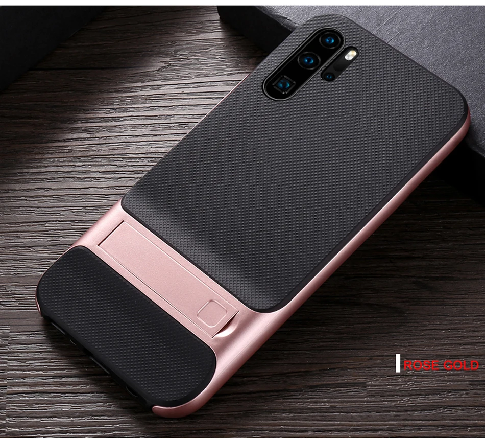 CAPSSICUM чехол с подставкой для huawei P30 Pro Чехол s PC силиконовый гибкий тонкий гелевый противоударный чехол с подставкой для задней панели P30PRO