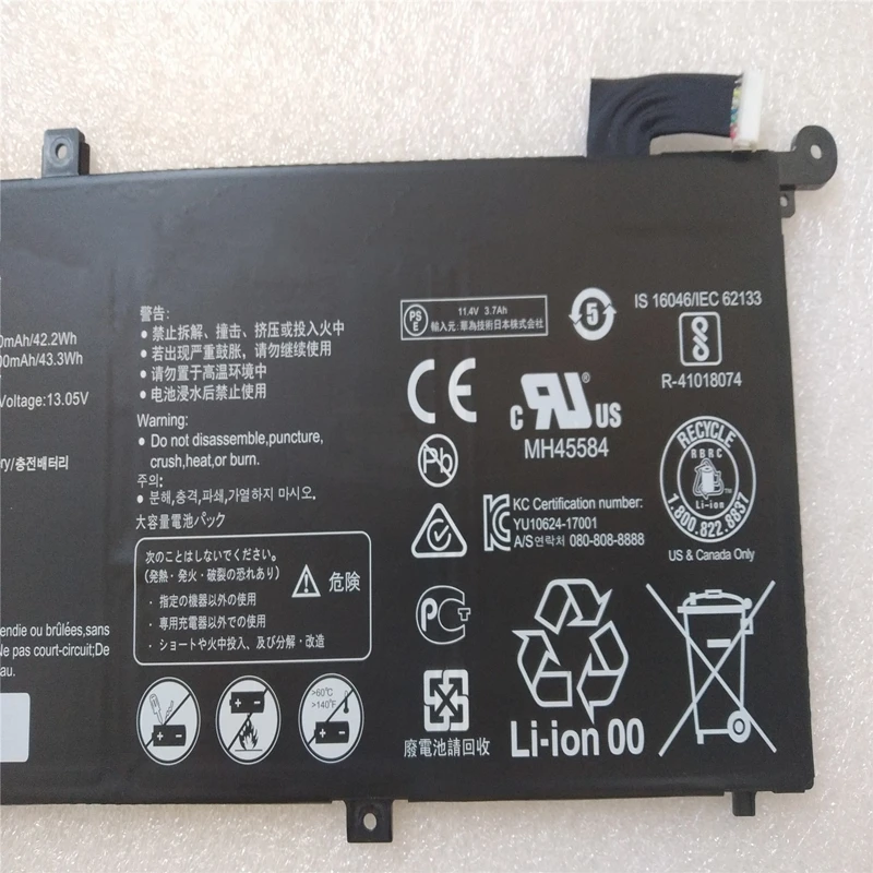 новый hb46k497ecw батарея для huawei matebook d 2018 i5 8250u pl w19 mrc w6