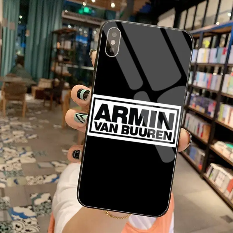 armin van buuren dj diy phone case cover shell tempered glass for iphone 11 pro xr xs max 8 x 7 6s 6 plus se 2020 case free global shipping