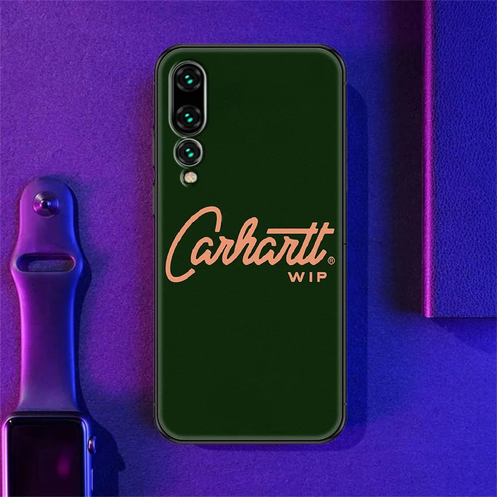 

American Brand C-Carhartt Phone case For Huawei P Mate P10 P20 P30 P40 10 20 Smart Z Pro Lite 2019 black trend coque pretty