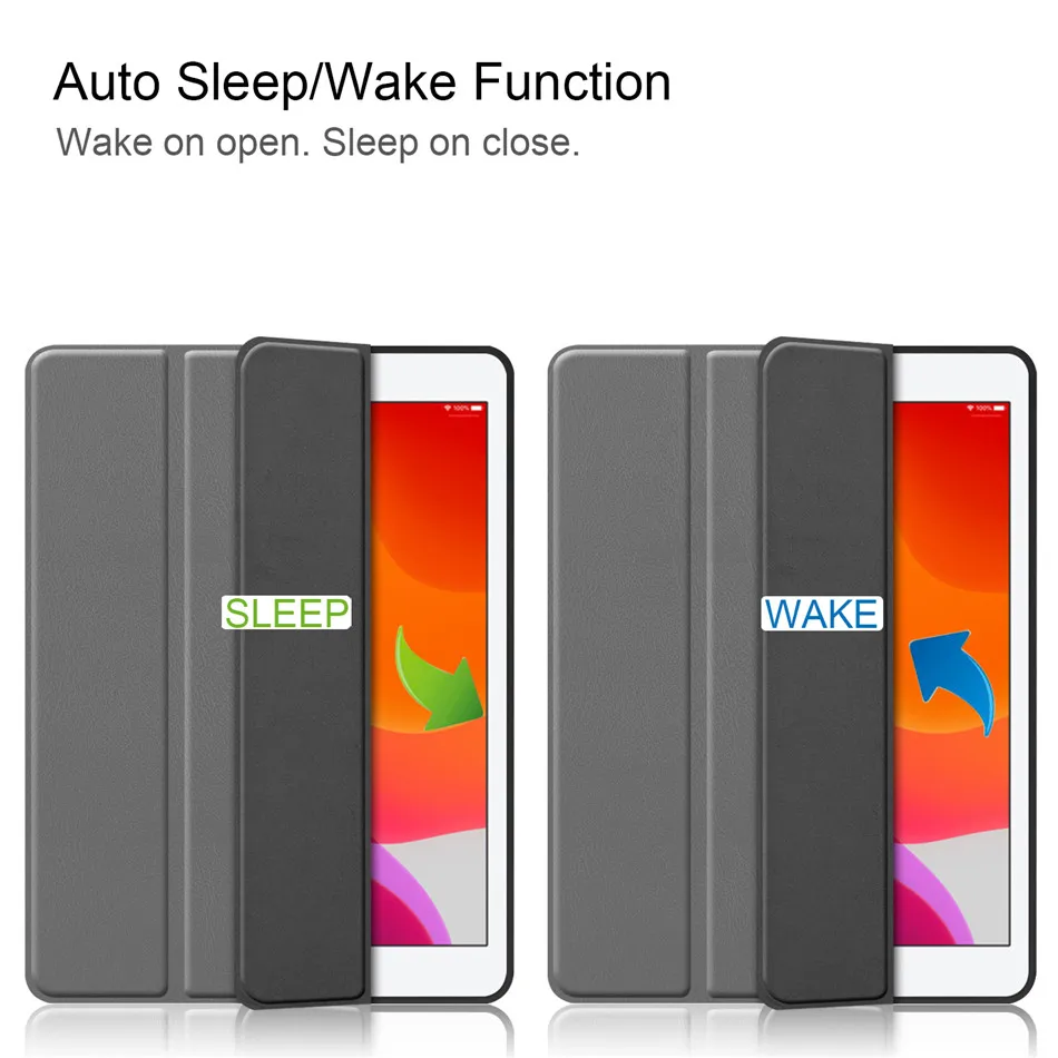 

Case For New iPad 10.2 2020 2019 with Apple Pencil Holder,Smart Shell Stand Cover Case For iPad 8th 7th Generation Cover Capa