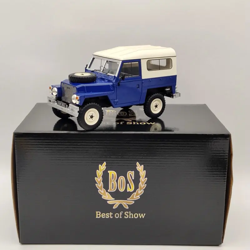 

BOS 1/18 Light weight Series III 1973 blue & white BOS382 Resin Model Auto Car Gift Collection Toys