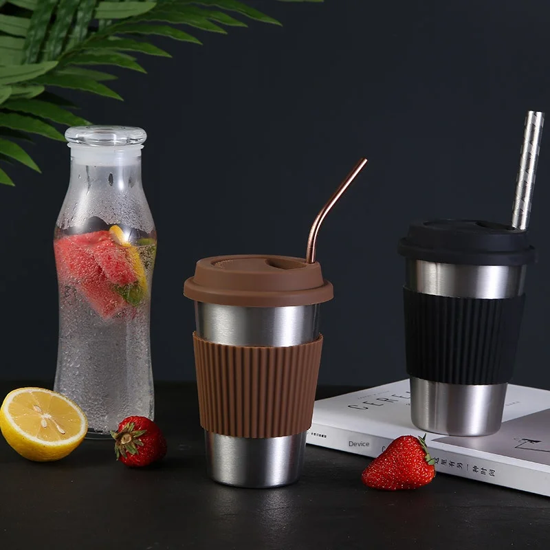 Однослойная чашка для холодных напитков из нержавеющей стали 304 в скандинавском